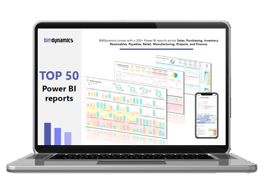 Top 50 Power BI Reports in BI4Dynamics - Display
